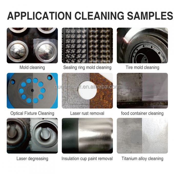 Pulso 200w 300w maleta máquina de limpeza a laser de fibra máquina de remoção de ferrugem 10