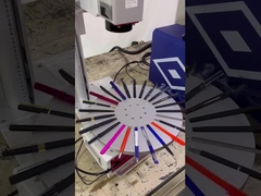 máquina da marcação do laser da fibra da tabela 20w giratória