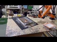 6 eixos robô automático 100w maleta portátil máquina de limpeza a laser de fibra remoção de ferrugem